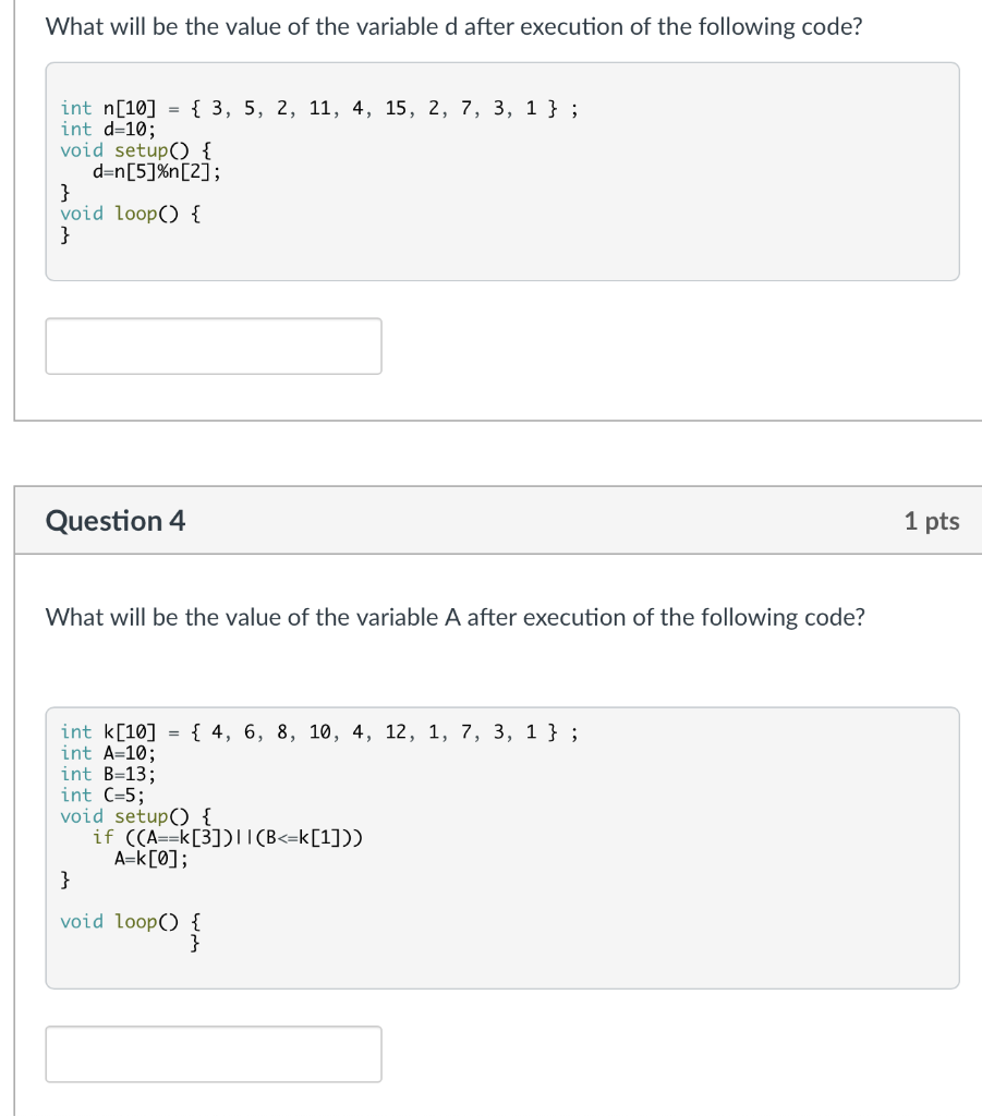 Solved What will be the value of the variable d after | Chegg.com