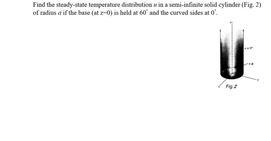 Solved Find the steady-state temperature distribution u in a | Chegg.com