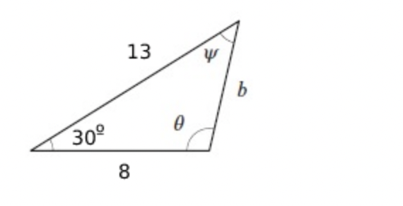 Solved Find the missing sides and angle measures in the | Chegg.com