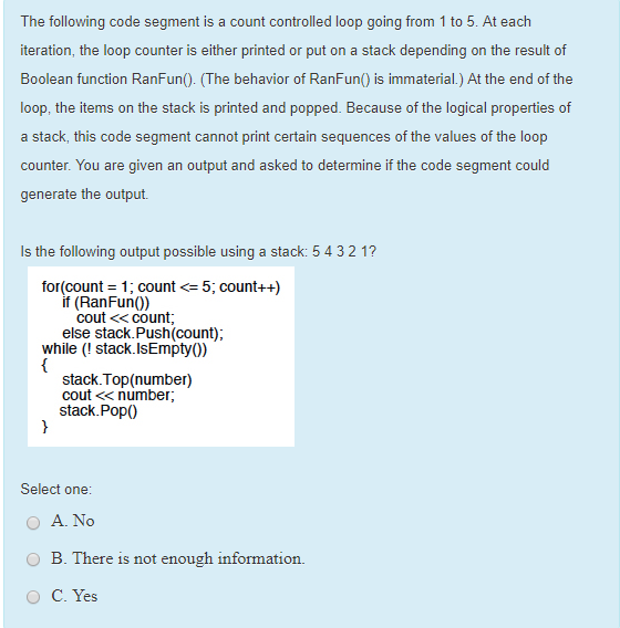 Solved Read the following code segment and fill in blank #3 | Chegg.com