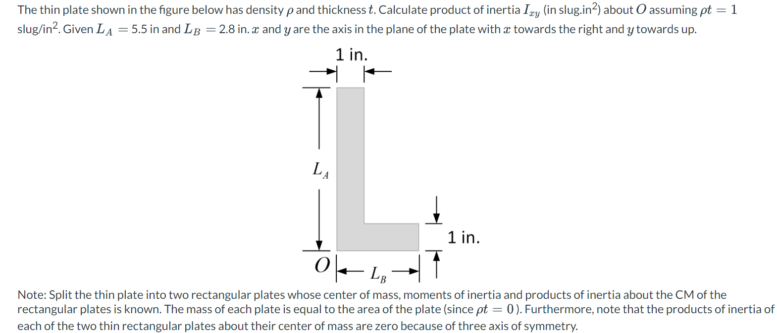Solved The thin plate shown in the figure below has density | Chegg.com