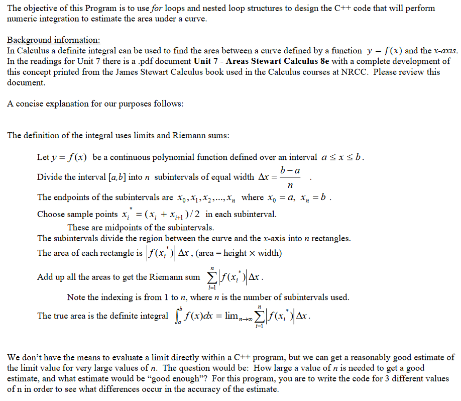 Solved The objective of this Program is to use for loops and | Chegg.com