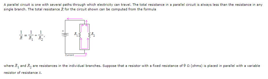 Solved A parallel circuit is one with several paths through | Chegg.com