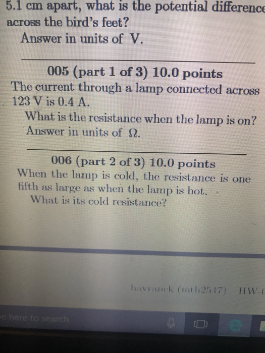 Solved 5.1 cm apart, what is the potential difference across | Chegg.com