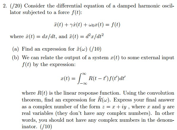 Solved 2 Consider The Differential Equation Of A D Chegg Com