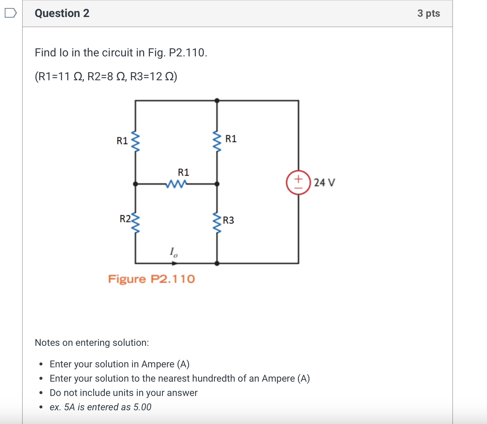 Solved Find lo in the circuit in Fig. P2.110. | Chegg.com