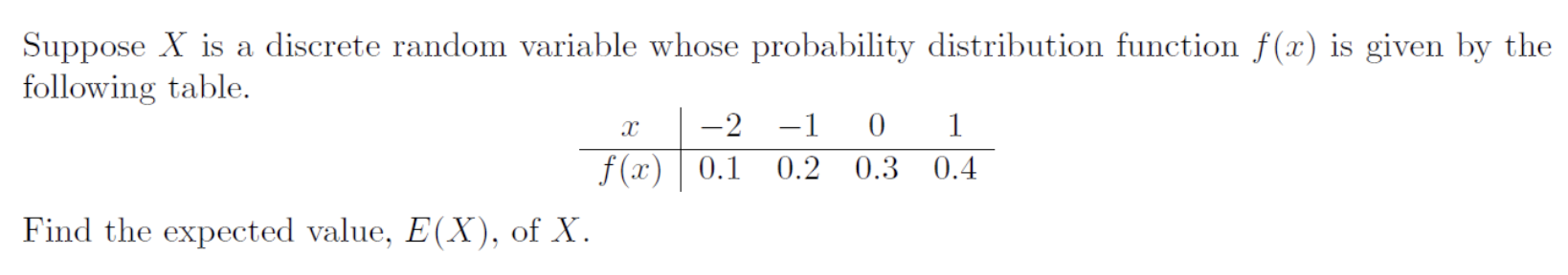 Solved Suppose X Is A Discrete Random Variable Whose | Chegg.com