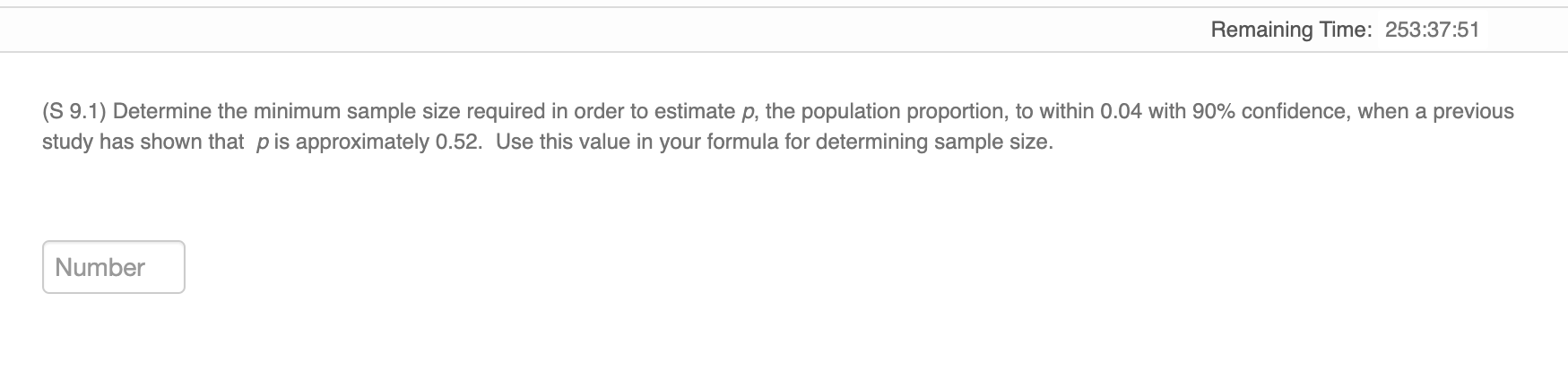 Solved (S 9.1) Determine the minimum sample size required in | Chegg.com