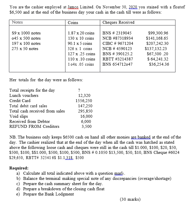 Solved Please to be make note of your calculations along | Chegg.com