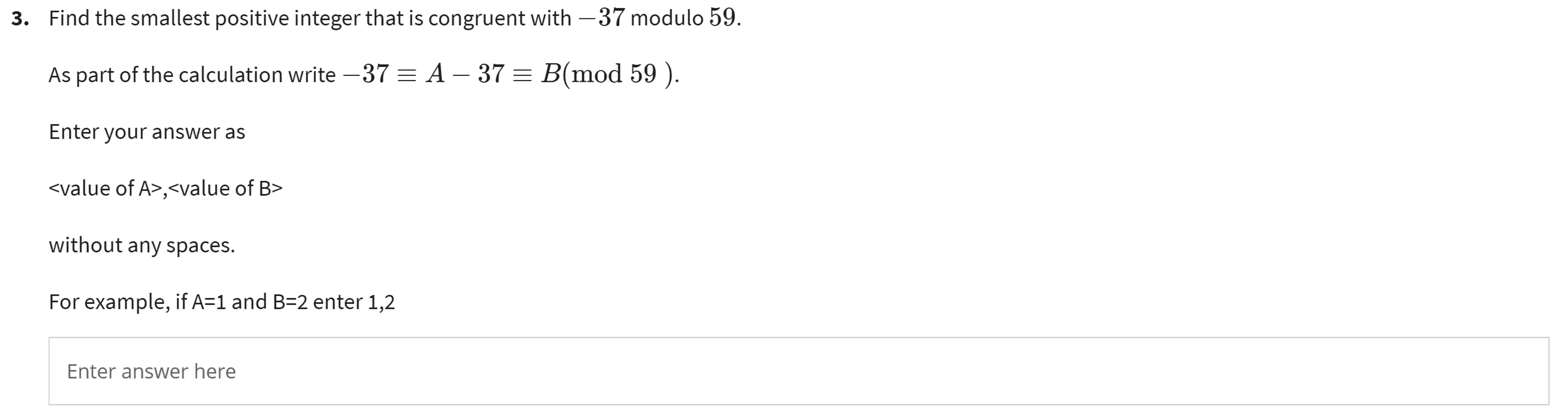 Solved find the smallest positive integer that is congruent chegg