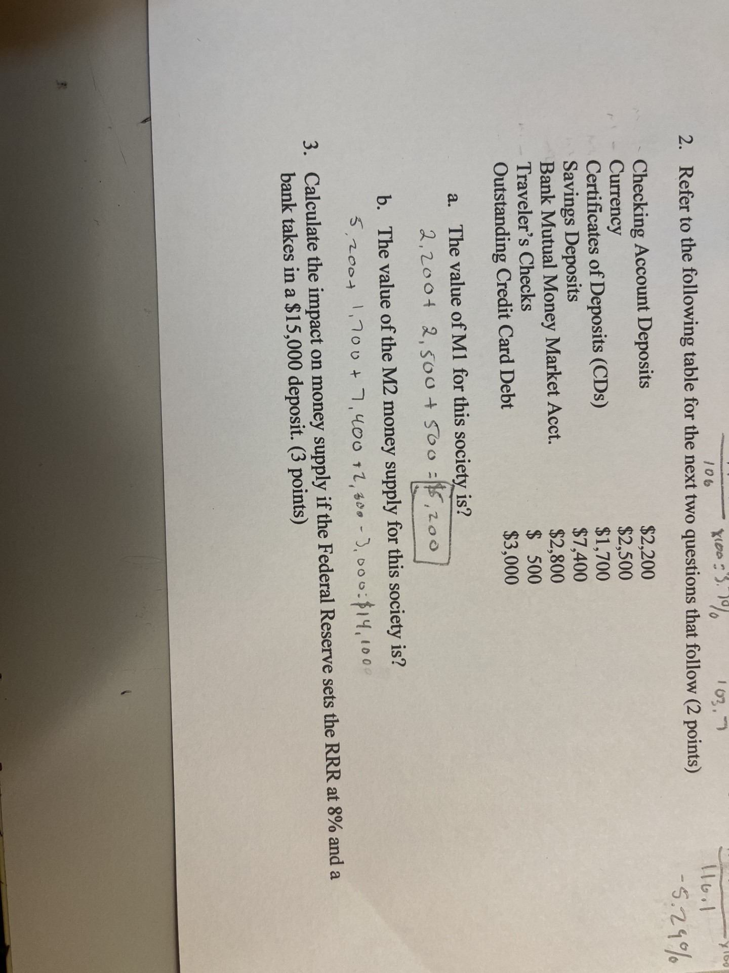 Solved 2. Refer to the following table for the next two | Chegg.com
