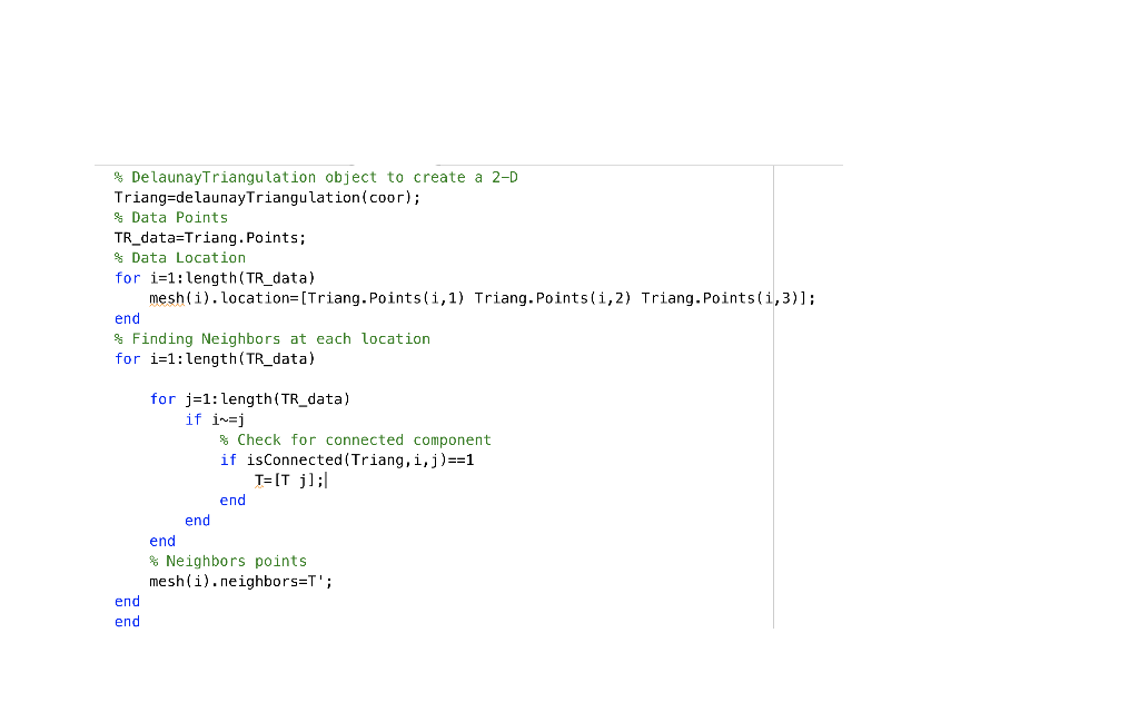 Solved How do I preallocate space for the variables mesh and | Chegg.com