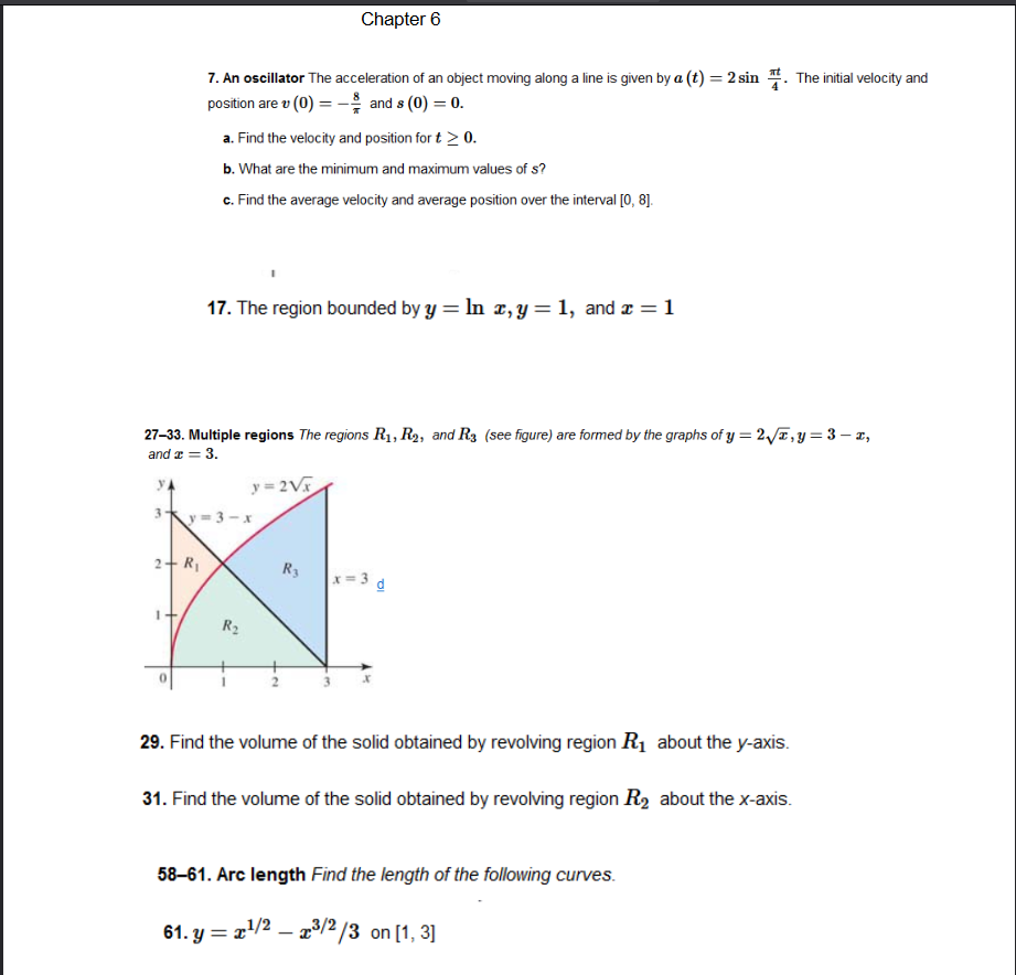 Solved Chapter 6 7. An Oscillator The Acceleration Of An 