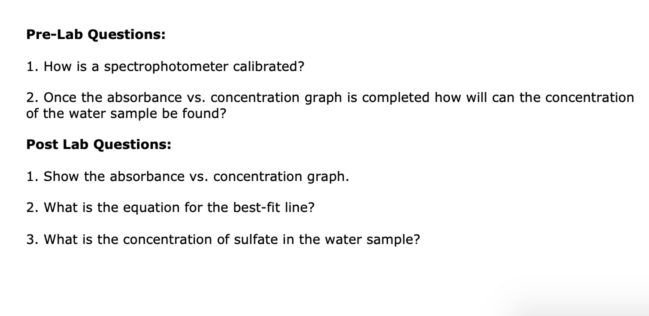 Solved Please help with question 2 from the pre-lab and 2 | Chegg.com