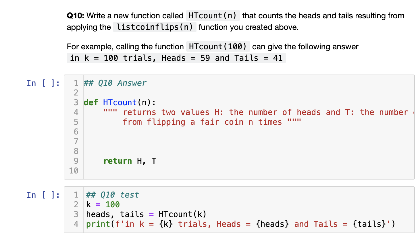 Solved Q6: write a python function randlist(k,n) to generate | Chegg.com
