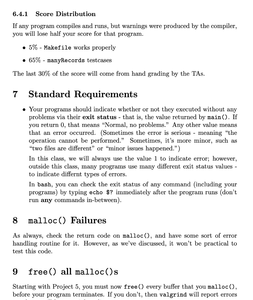 1 Overview In this project, you will be reading in a | Chegg.com