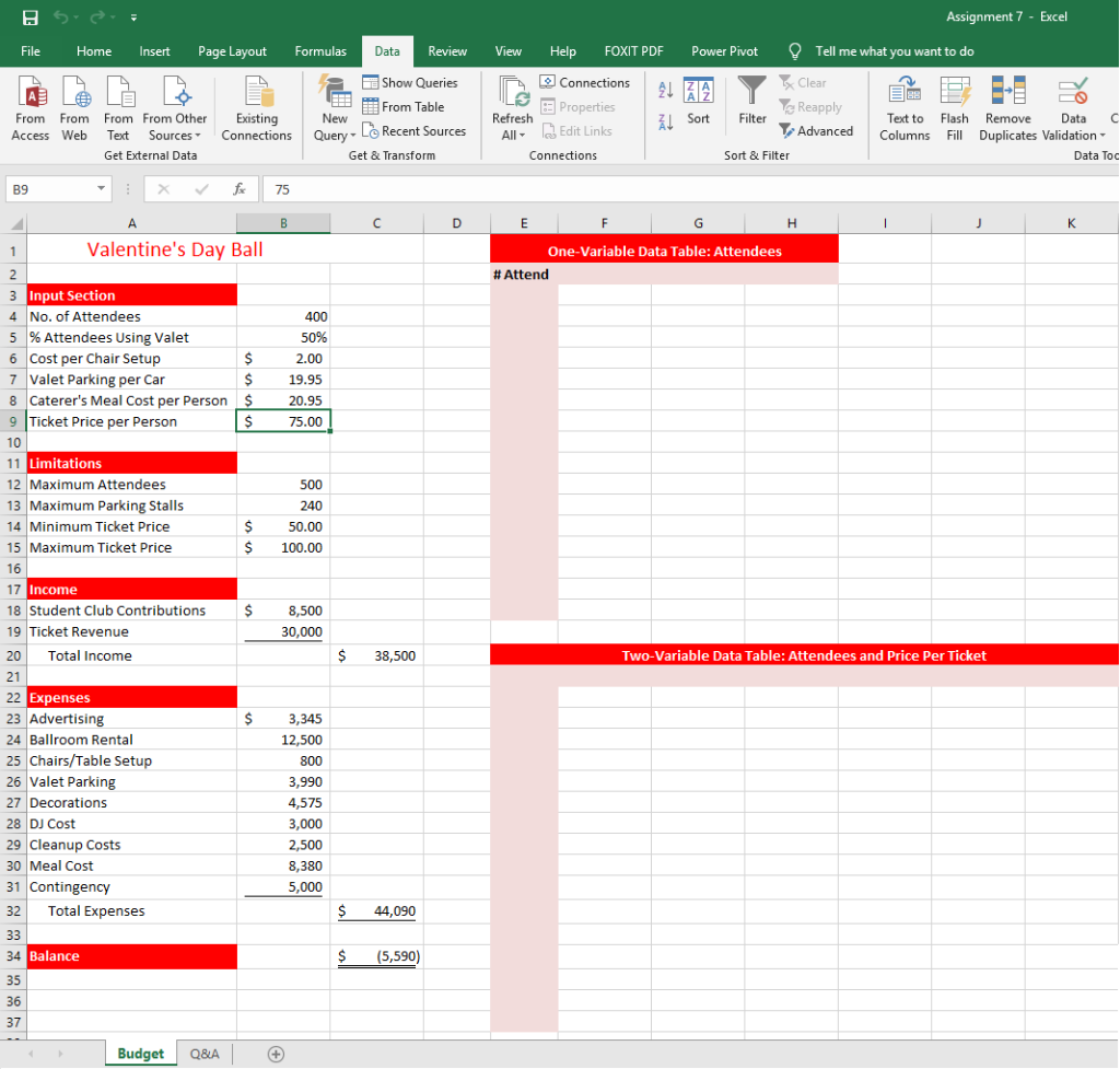 File Home Insert Page Layout Formulas Data Review | Chegg.com