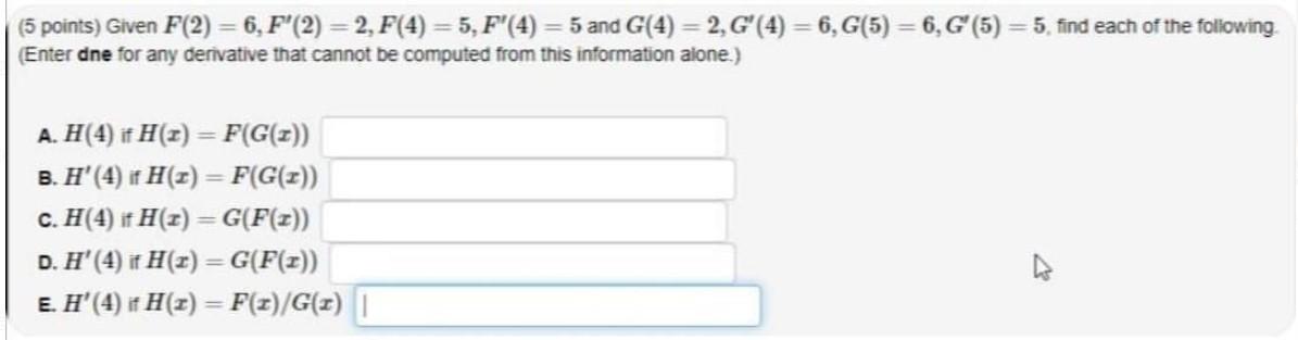 Solved 5 Points Given F 2 6 F 2 2 F 4 5 F 4 Chegg Com