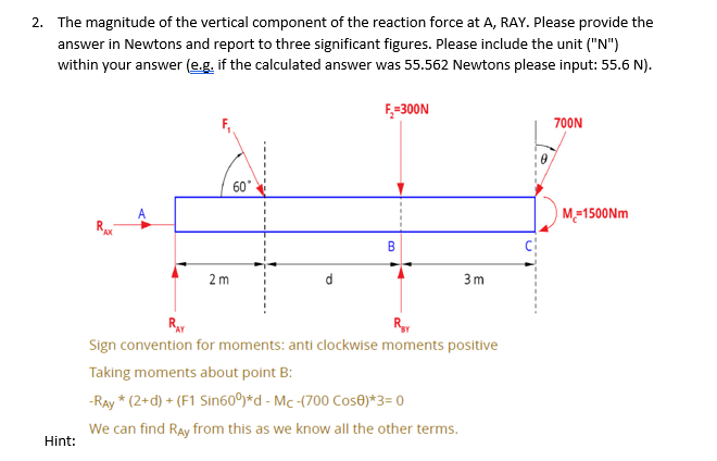 Solved 3. The magnitude of the horizontal component of the | Chegg.com