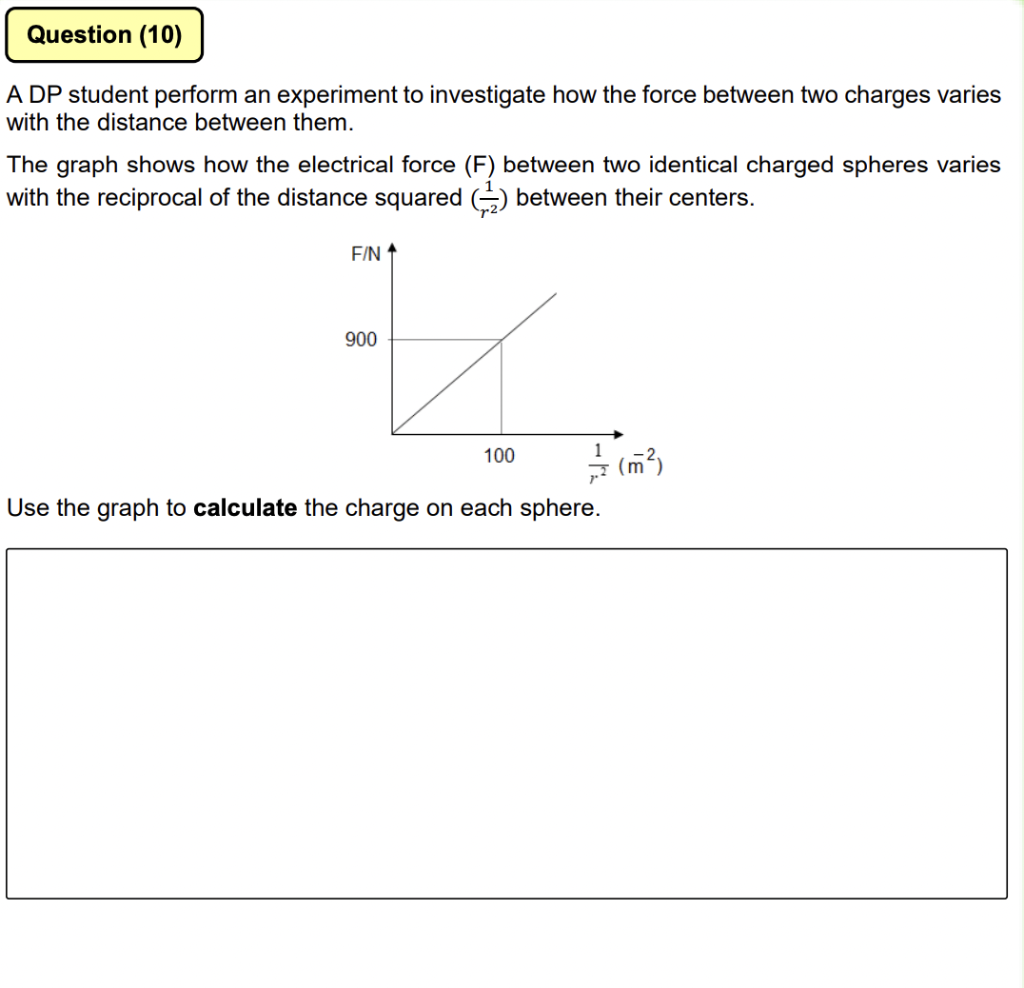 Solved A DP student perform an experiment to investigate how | Chegg.com