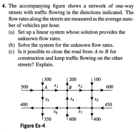 Solved 4. The Accompanying Figure Shows A Network Of One-way | Chegg.com