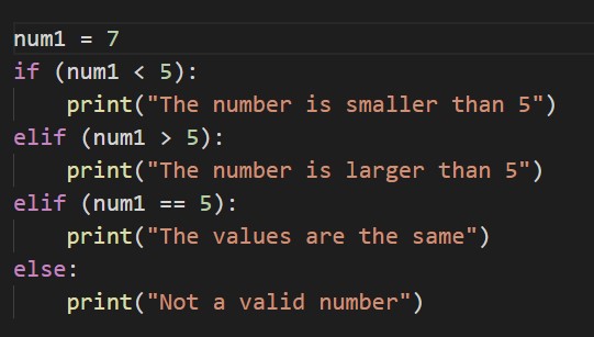 Solved What is the output to this code num1 =7if | Chegg.com