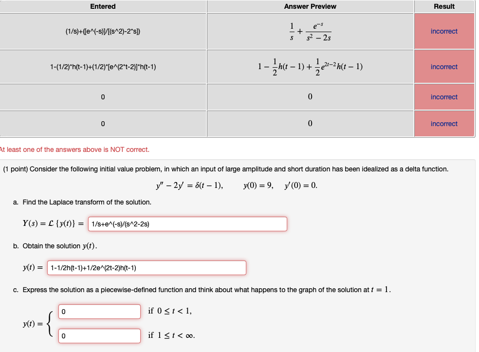 Solved Entered Answer Preview Result 1 | Chegg.com