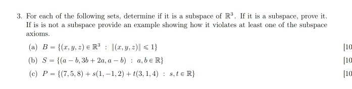 Solved 3. For each of the following sets, determine if it is | Chegg.com