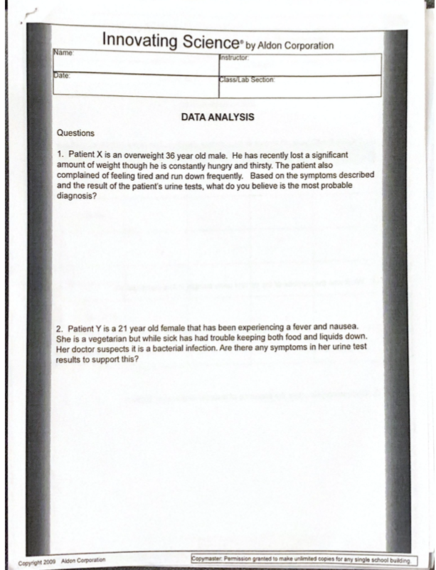 Solved Innovating Science by Aldon Corporation Name: | Chegg.com