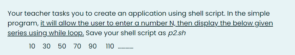Solved Your teacher tasks you to create an application using | Chegg.com