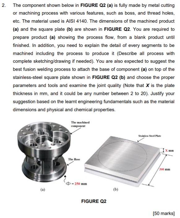 Solved 2. The Component Shown Below In FIGURE Q2 (a) Is | Chegg.com