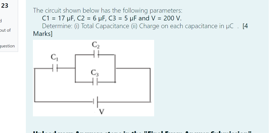 Solved 23 put of The circuit shown below has the following | Chegg.com