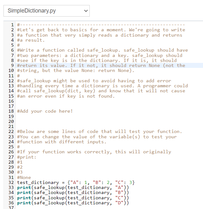 Solved SimpleDictionary.py | Chegg.com image.