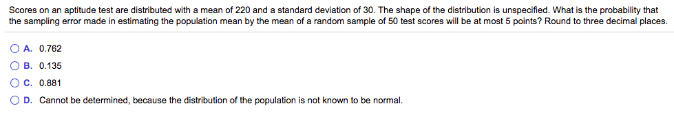 Solved Scores on an aptitude test are distributed with a | Chegg.com