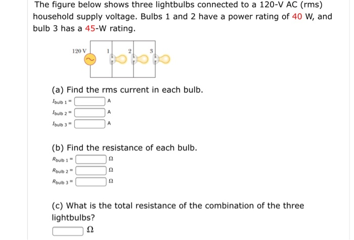 Solved The Figure Below Shows Three Lightbulbs Connected To | Chegg.com