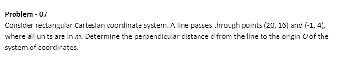 Solved Problem -07 Consider rectangular Cartesian coordinate | Chegg.com