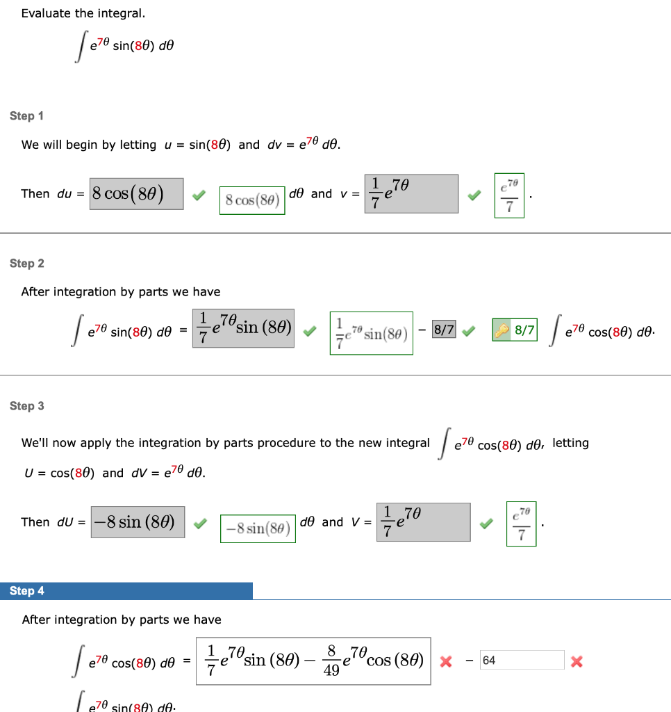 Solved Evaluate The Integral In X Dx X2 Step 1 2 In X Chegg Com