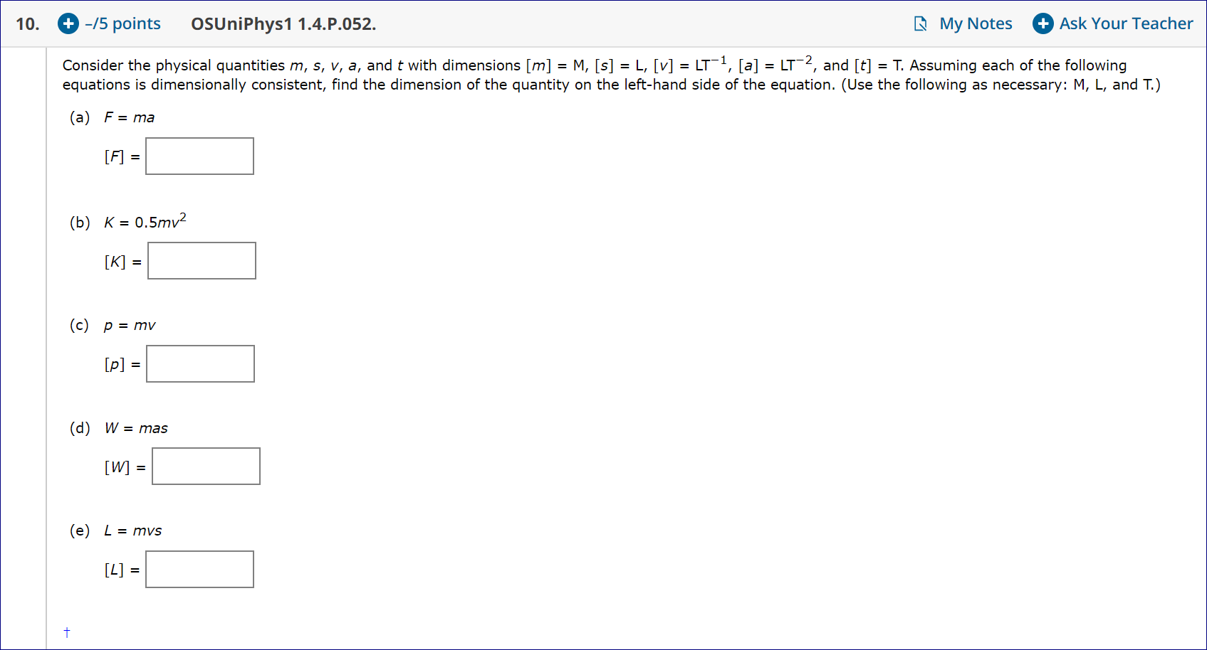 Solved 7 0 2 Points Previous Answers Osuniphys1 1 3 P Chegg Com