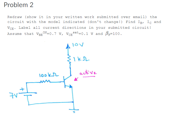 Solved Problem 2 Redraw (show it in your written work | Chegg.com