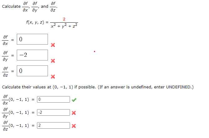 Solved Calculate ∂x∂f,∂y∂f, and | Chegg.com