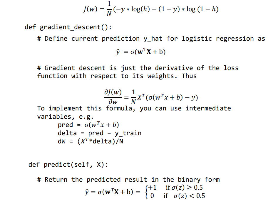 Solved In This Part, We Will Work On Logistic Regression And | Chegg.com