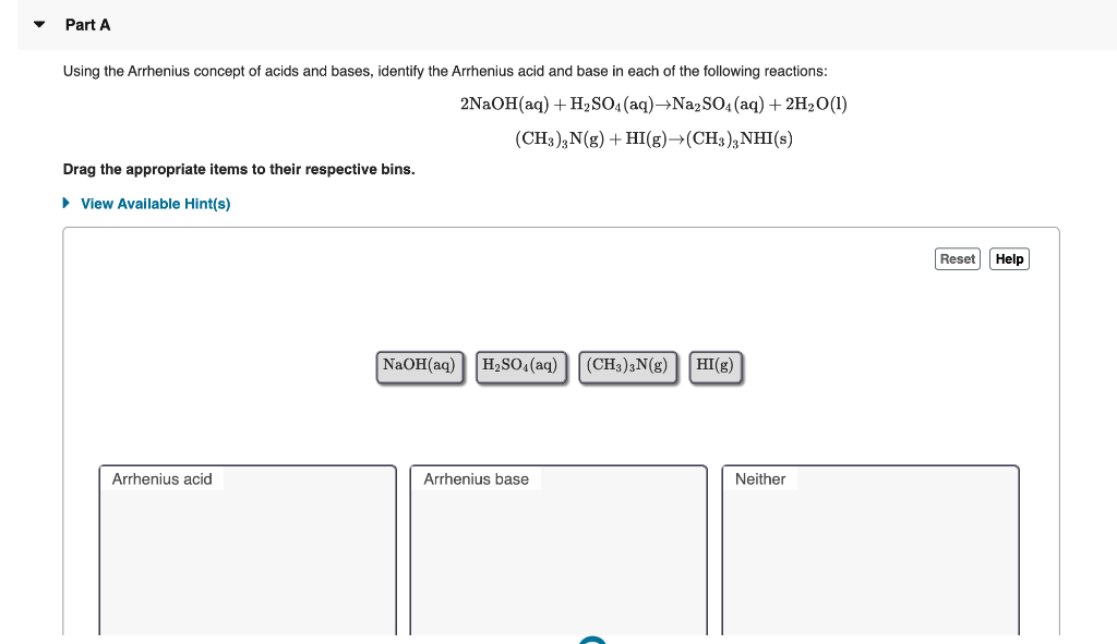 solved-part-a-using-the-arrhenius-concept-of-acids-and-chegg