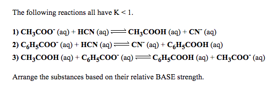 Solved The Following Reactions All Have K 1 1 C9h 04 Aq