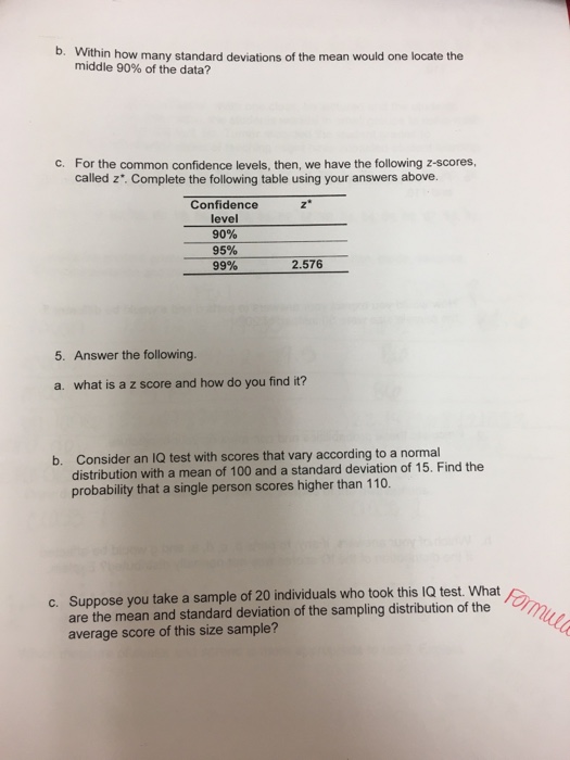 Solved 4. Confidence Intervals In the above problem, we took | Chegg.com