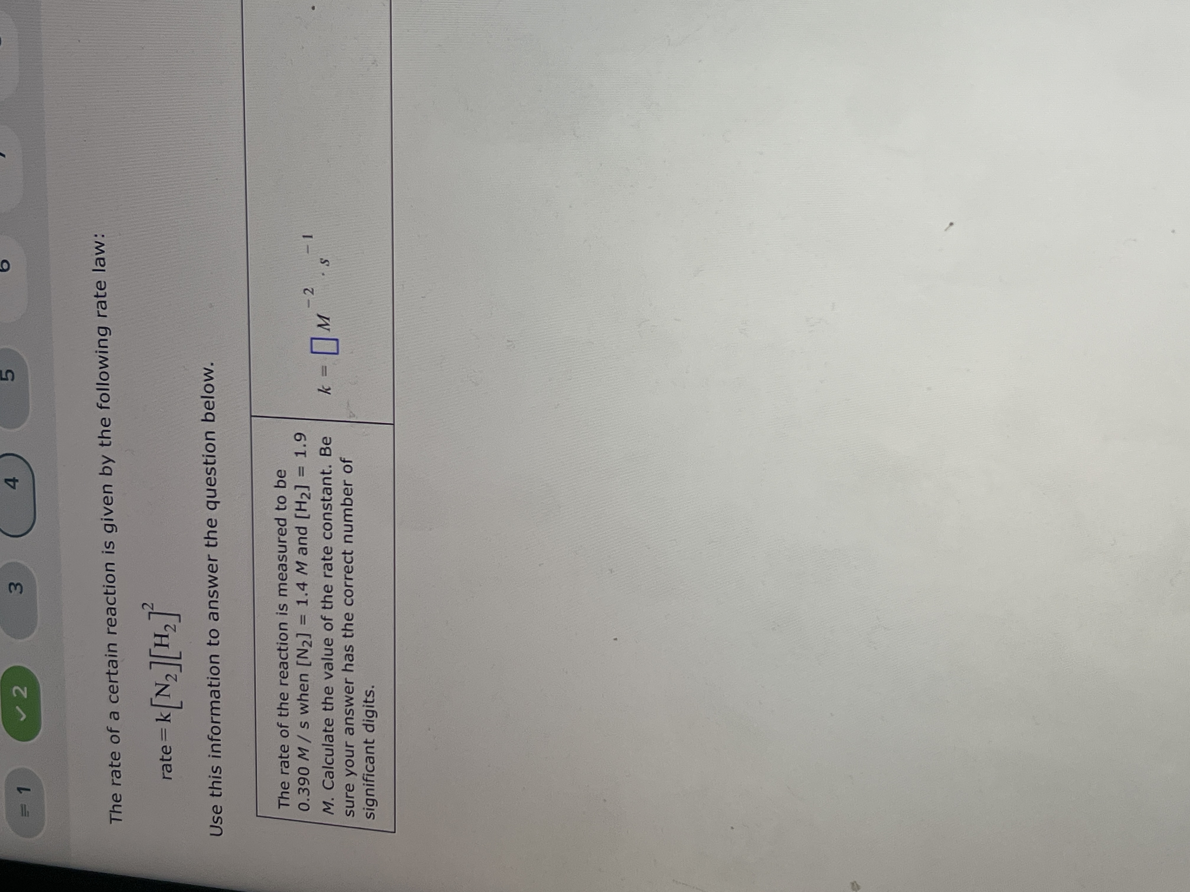 Solved The rate of a certain reaction is given by the | Chegg.com