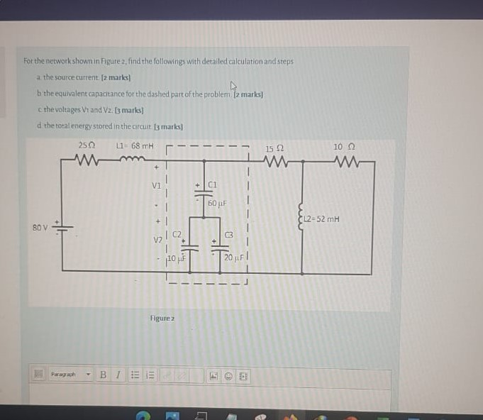 Solved For The Network Shown In Figure 2. Find The | Chegg.com