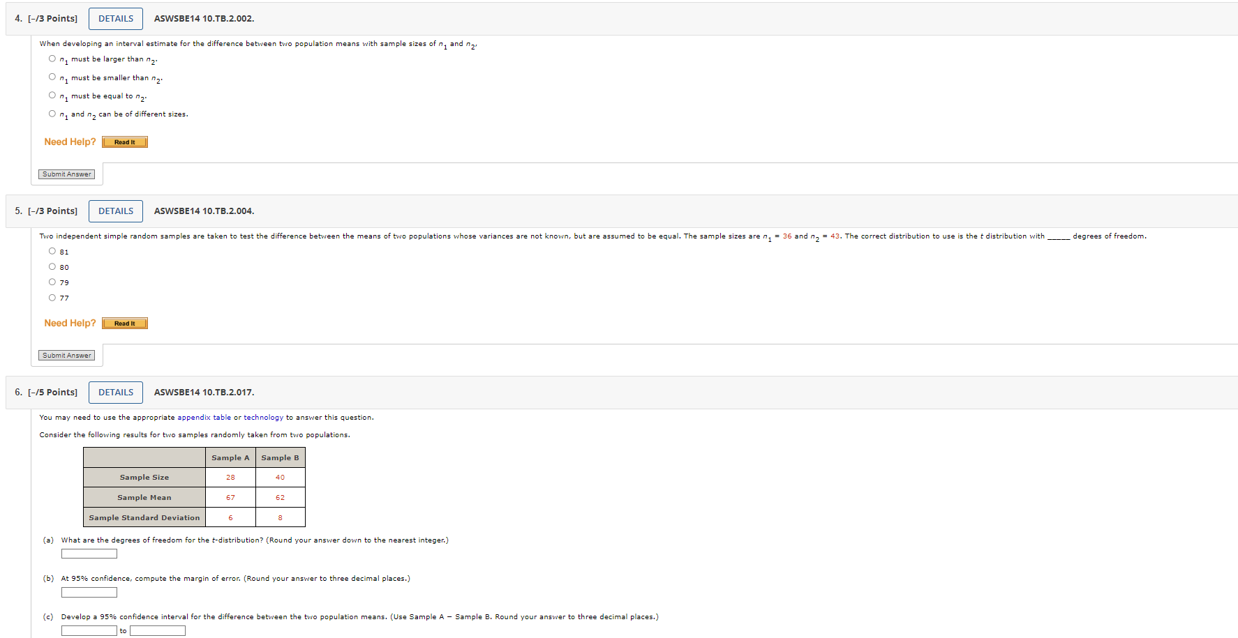 Solved When developing an interval estimate for the | Chegg.com