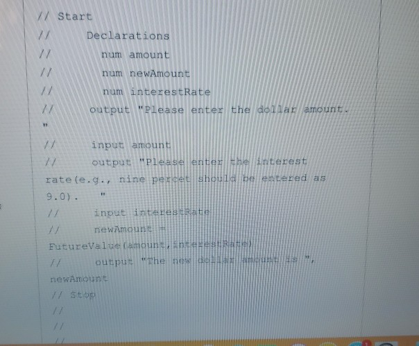 Solved for the following pseudocode how many local variable | Chegg.com