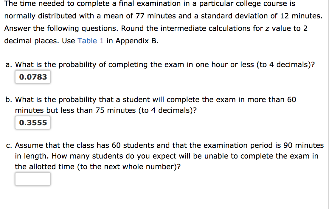 Solved is portion of the exam is timed, meaning that once