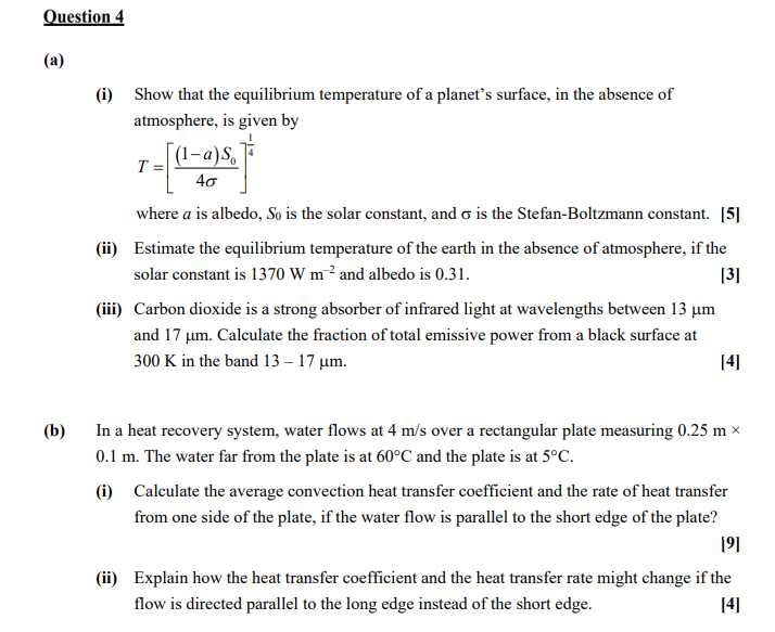 Solved Question 4 (a) (i) Show that the equilibrium | Chegg.com